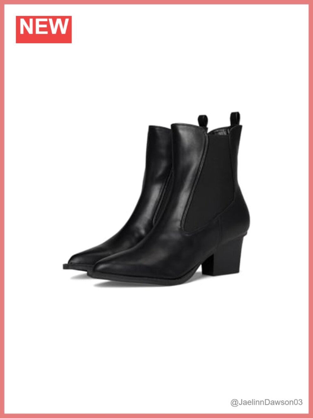 Fashion Bootie Block Heel Pull-On Calf High Boot